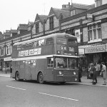 BW084X - Manchester Daimler Bus ANA684B at Victoria Wine in 1969