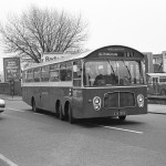 bw085x - North Western Bedford Val Twin Steer Bus AJA130B at Altrincham in 1969