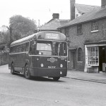 London Country Bus NLE547 at Westerham Shop 1970