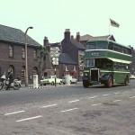 West Riding Bus at Dewsbury Labour Exchange 1965