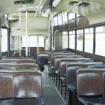 Aachener Strassenbahn German Trollybus Interior Wooden Seating