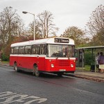 Wilts & Dorset Bus AFB587V at Bus Shelter