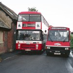Wilts & Dorset Skipper Bus E348REL to Berwick St John