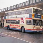 Western Nationa Leyland Olympian Exeter Bus at Plymouth Station