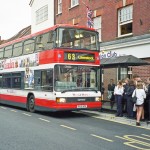 Wilts & Dorset Optare Bus R155NPR to Laverstock
