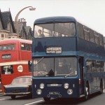 Doncaster Blue Line Reliance Bus HWW764J to Amthorpe 1974