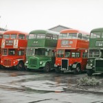 Vintage Double Decker Buses KGU4 5280NW 691DYE & LJX198