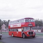 Kirk Hallam Barton Bus 212JUS Ford Cortina in 1970