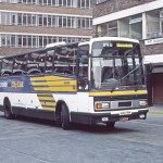 Oxford City link Leyland Tiger Coach at London Victoria Station 1986