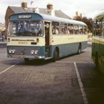 Wakes Bedford Bus NYC824L to Shepton Mallet at Yeovil Station in 1978