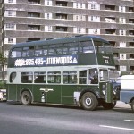 Leeds Bus NVB623 at QuarryHill Flats 1970s