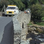 Dartmoor Pony 1973 Ford Transit Bus at Postbridge