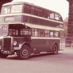 Mankinholes Bus HWY36 at Todmorden Station 1969