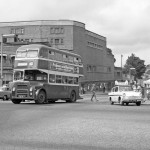 Exeter Corporation Bus & Ford Anglia Car 1971
