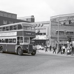Hill Barton Bus 970AFJ at Exeter London Inn Square 1971