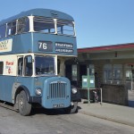 Bradford Bus EAK235D to Queensbury at Halifax Station