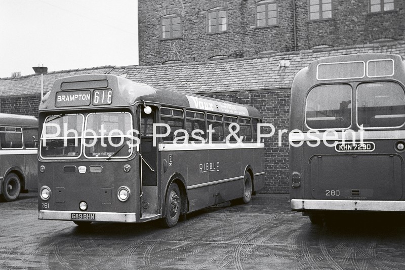 Ribble Bristol Bus at Carlisle United bus station in 1969 - BW077X