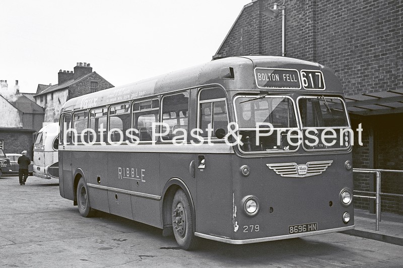 Ribble Bristol Bus to Bolton Fell at Carlisle Station in 1969 - BW078X