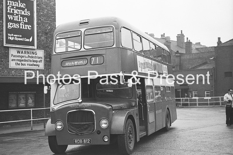BW082X - North Western Dennis Bus RDB812, Buxton 1969