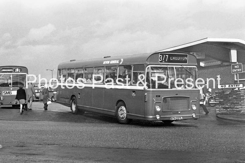 Crediton 1972 Devon General Bus ATA227L at Exeter Station