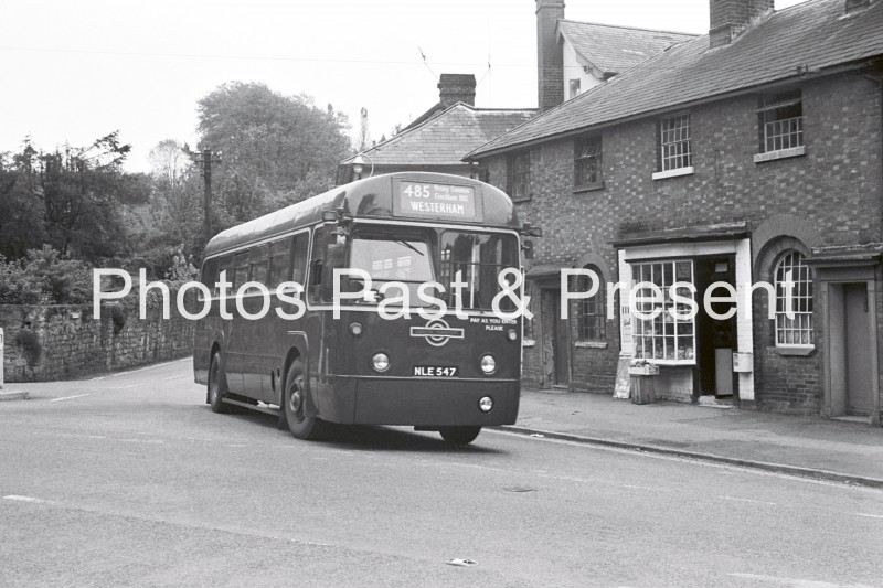 London Country Bus NLE547 at Westerham Shop 1970