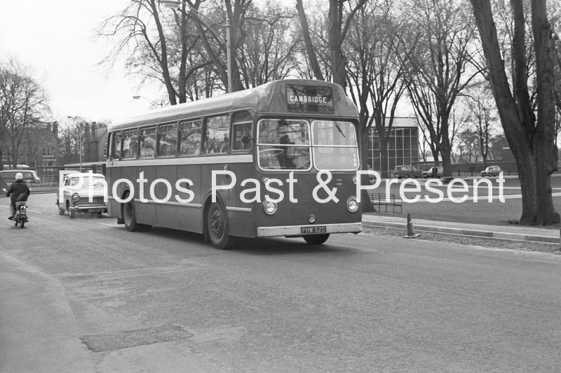 Cambridge Single Decker Bus PHW920 in 1969