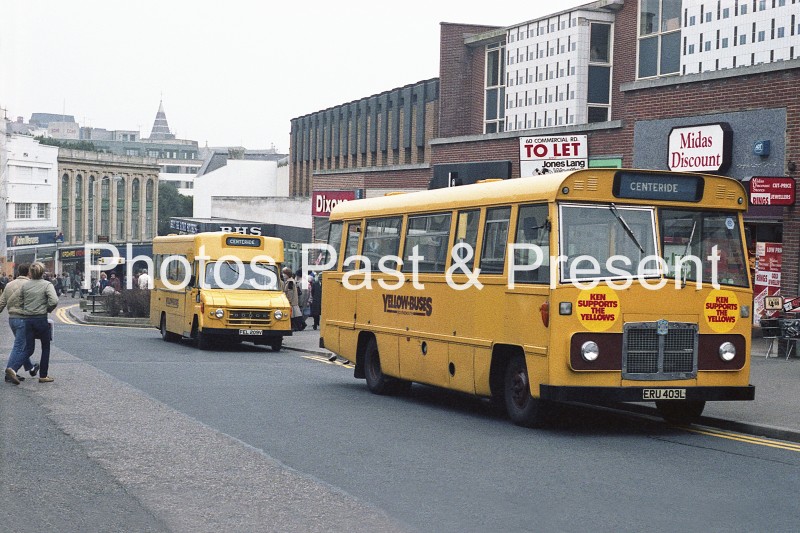 Bournemouth Centre Ride Yellow Buses in 1978