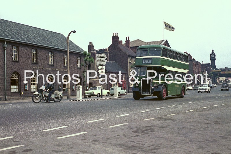 West Riding Bus at Dewsbury Labour Exchange 1965