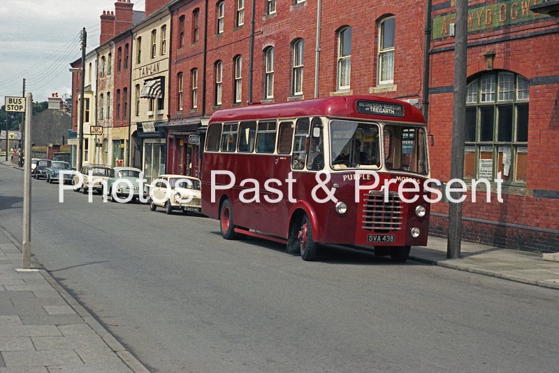 Bangor & Tregarth Purple Motors BMMO Bus SVA438 in 1965