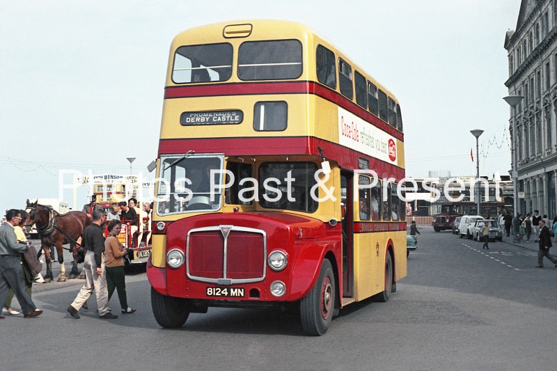 Douglas Isle of Man Promenade AEC REgent Bus 8124MN