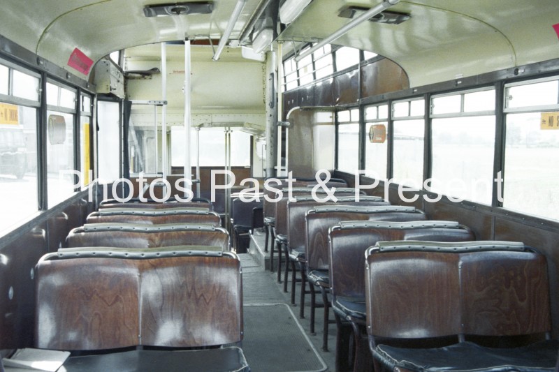 Aachener Strassenbahn German Trollybus Interior Wooden Seating