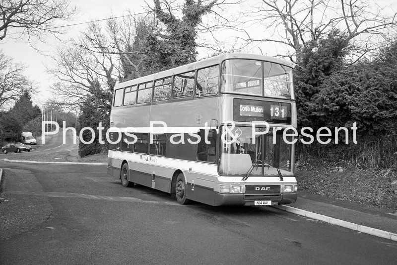 Wilts & Dorset 1994 Daf Bus to Corfe Mullen