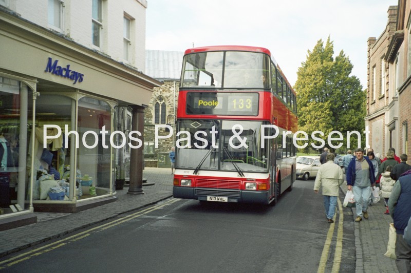 Wilts & Dorset Daf Optare Bus N13WAL to Poole