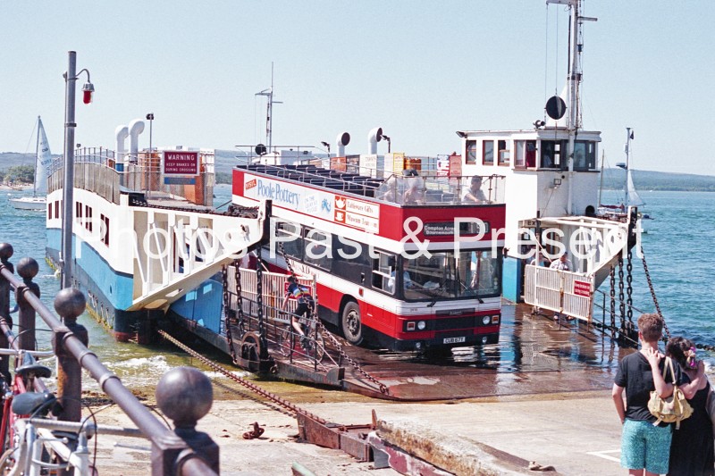 Wilts & Dorset Leyland Olympian Bus on Bournemouth Swanage Ferry