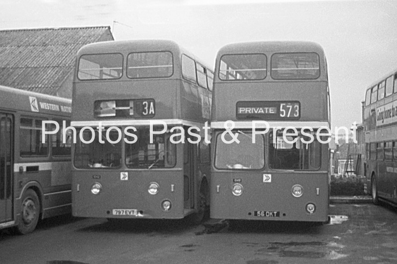 Western National Leyland Atlantean Buses at Newquay Depot