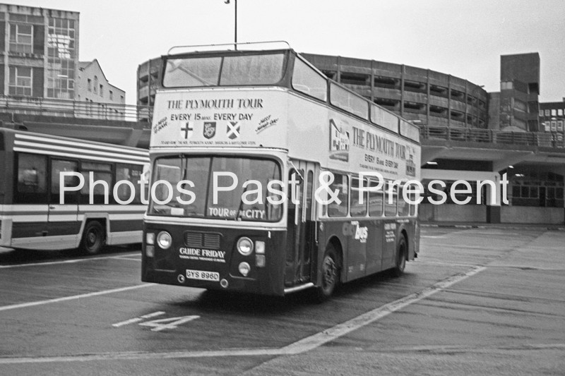 Plymouth Tour Atlantean Bus GYS896D at City Station