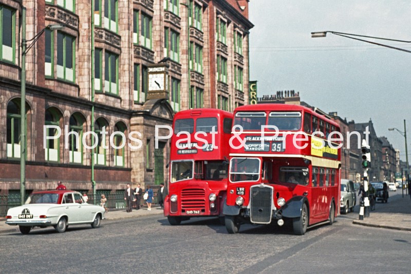Leeds West Yorkshire Woollen Bus LWR419 & GHD762 in 1964