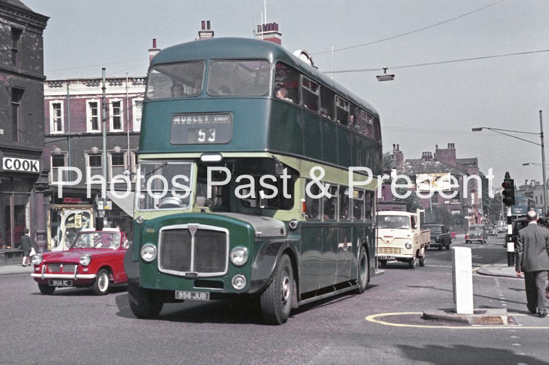 Leeds City Center AEC Bus 956JU in 1964