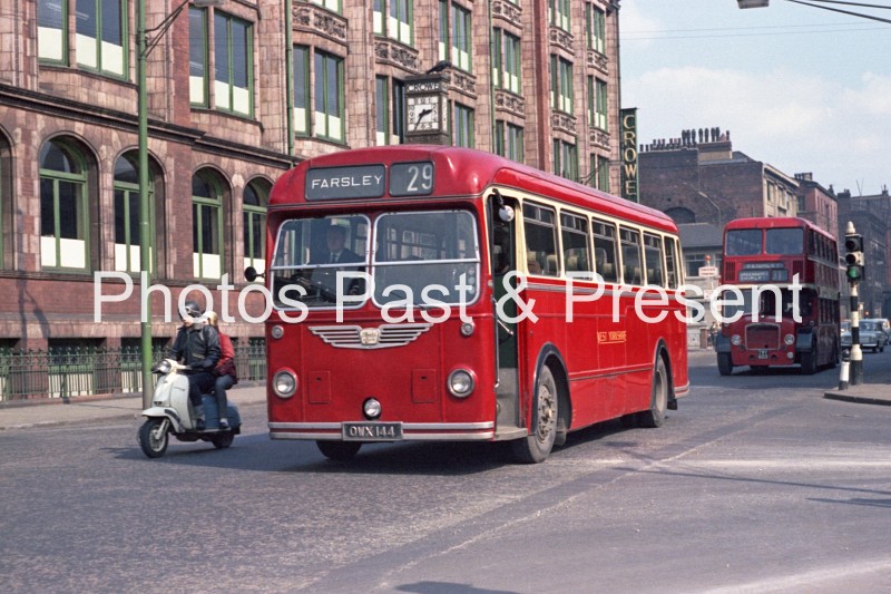 West Yorkshire Farsley Bus OWX144 in Leeds 1964