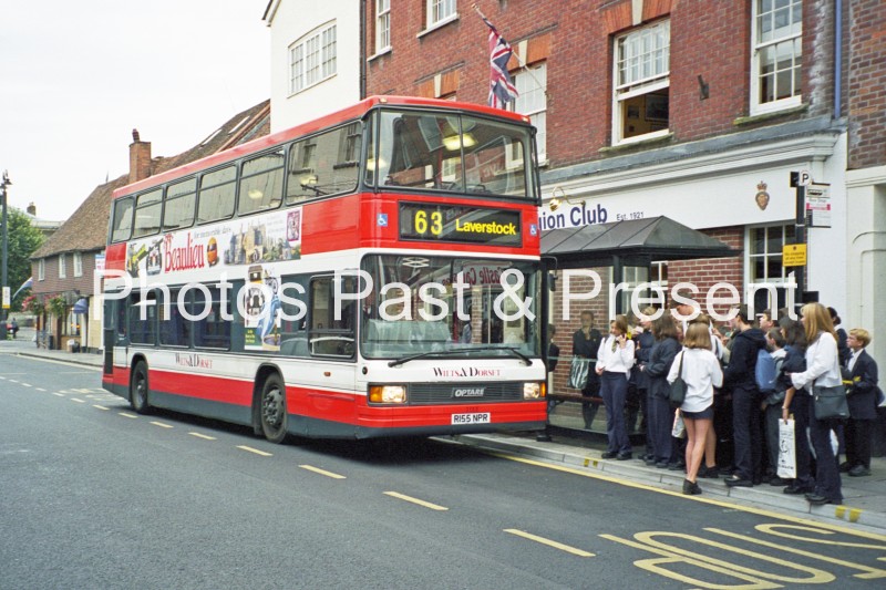 Wilts & Dorset Optare Bus R155NPR to Laverstock