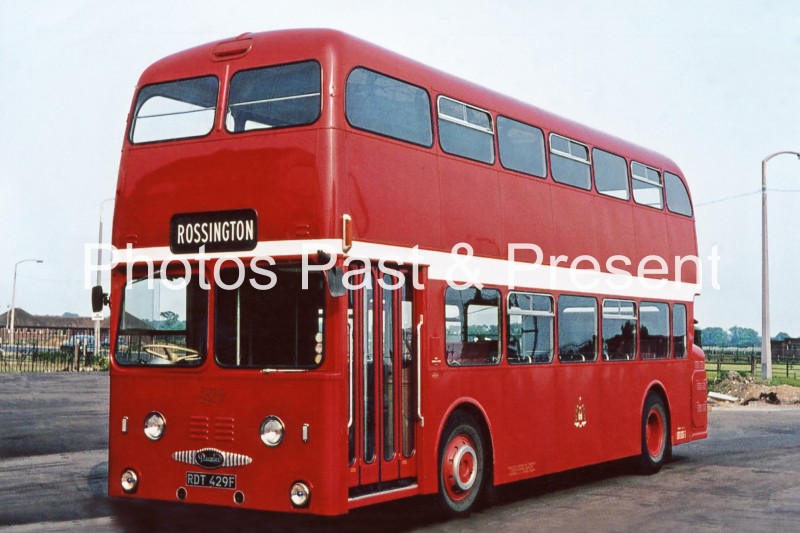 Doncaster 1968 Daimler Fleetline Bus RDT429F to Rossington