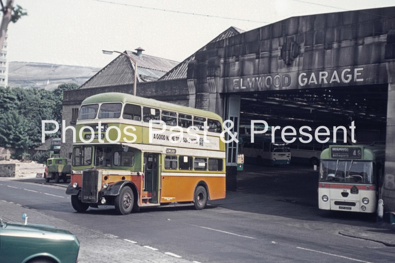 Halifax 1965 Leyland Bus CCP523C at Elmwood Garage