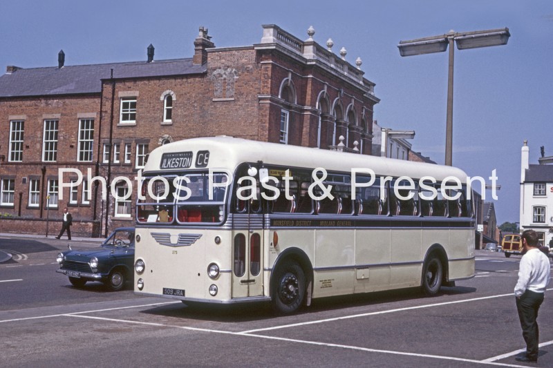Mansfield District Midland General Bus 509JRA Ilkeston1971