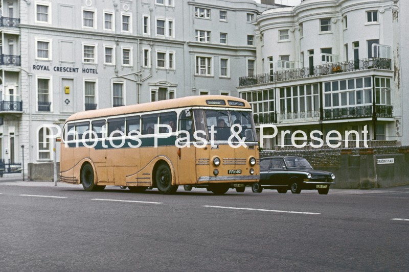 Leyland Royal Tiger Bus & Daf Car in Brighton 1976