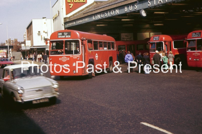 AEC Regal Bus RF510 at Kingston Bus Station in 1978