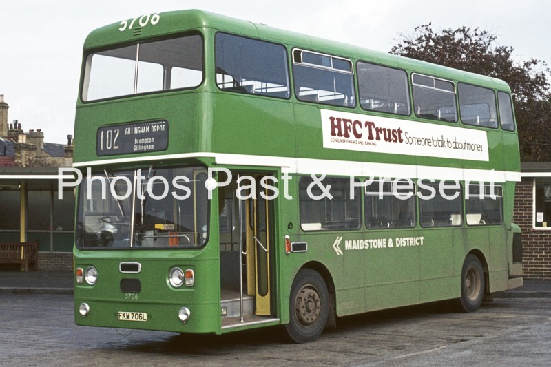 Maidstone District 1972 Bus FKM706L Gillingham Bus Depot