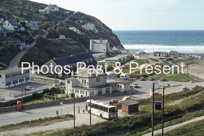 Western National Coach at Porthtowan Cornwall 1978