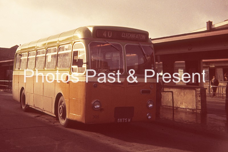 Halifax Leyland Leopard L1 Bus 5875W to Cleckheaton 1971