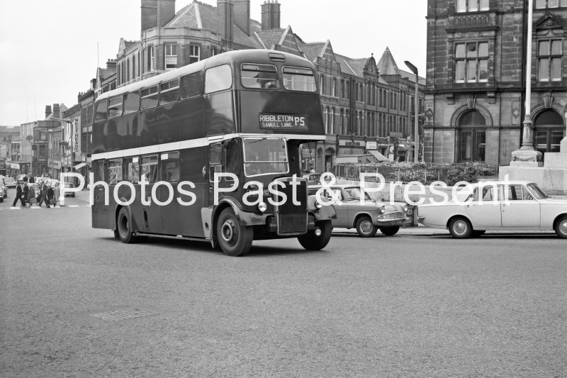 Ribbleton Bus PRN910 at Preston in 1968
