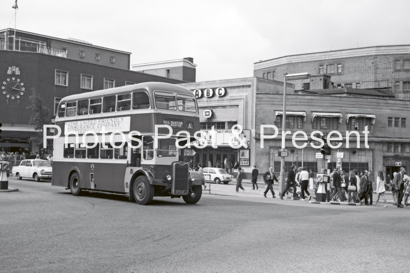 Hill Barton Bus 970AFJ at Exeter London Inn Square 1971